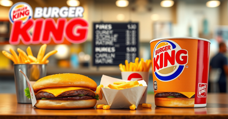 Burger King King Jr. Meal Menu With Prices For 2026